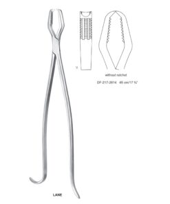 Lane Bone Holding Forceps Without Ratchet 45Cm  (SS-217-2614)