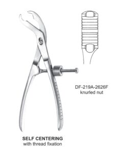 Knurled Nut For Self Centering Bone Holding Forceps  (SS-219A-2626F)