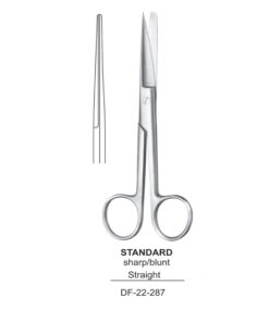 Standard Operating Scissors, Str, Sh-Bl, 14.5Cm  (SS-22-287)