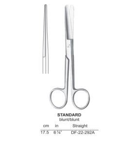 Standard Operating Scissors, Str, Bl-Bl, 17.5Cm  (SS-22-292A)