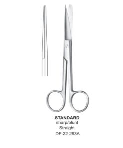 Standard Operating Scissors, Str, Sh-Bl, 17.5Cm  (SS-22-293A)