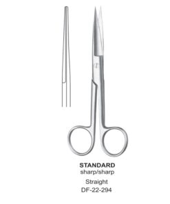 Standard Operating Scissors, Str, Sh-Sh, 16.5Cm  (SS-22-294)