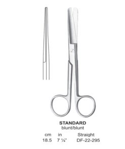 Standard Operating Scissors, Str, Bl-Bl, 18.5Cm  (SS-22-295)