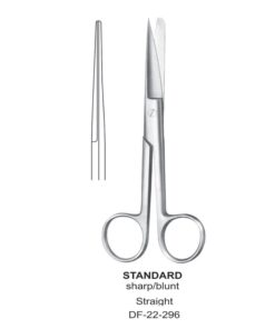 Standard Operating Scissors, Str, Sh-Bl, 18.5Cm  (SS-22-296)