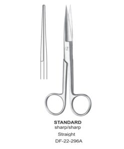 Standard Operating Scissors, Str, Sh-Sh, 18.5Cm  (SS-22-296A)