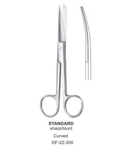 Standard Operating Scissors, Cvd, Sh-Bl, 11.5Cm  (SS-22-300)