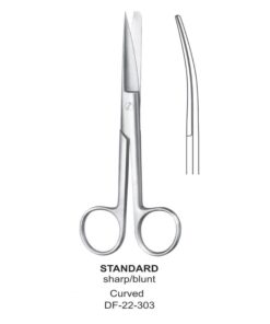 Standard Operating Scissors, Cvd, Sh-Bl, 13Cm  (SS-22-303)