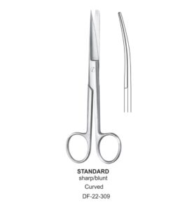 Standard Operating Scissors, Cvd, Sh-Bl, 15.5Cm  (SS-22-309)