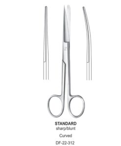 Standard Operating Scissors, Cvd, Sh-Bl, 16.5Cm  (SS-22-312)