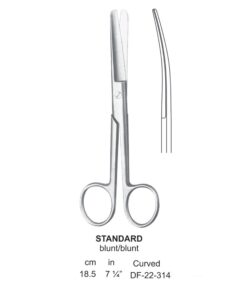 Standard Operating Scissors, Cvd, Bl-Bl, 18.5Cm  (SS-22-314)