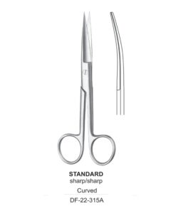 Standard Operating Scissors, Cvd, Sh-Sh, 18.5Cm  (SS-22-315A)