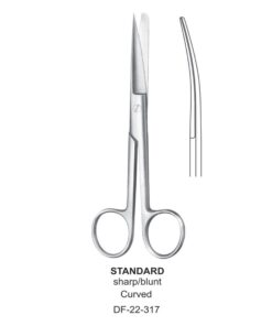 Standard Operating Scissors, Cvd, Sh-Bl, 20Cm  (SS-22-317)