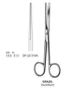 Grazil Operating Scissors, Str, Bl-Bl, 13Cm  (SS-22-319A)