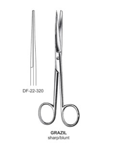 Grazil Operating Scissors, Str, Sh-Bl, 14.5Cm  (SS-22-320)