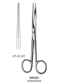 Grazil Operating Scissors, Str, Sh-Sh, 14.5Cm  (SS-22-321)