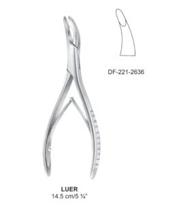 Luer Bone Rongeurs  Slight Curve, 14.5Cm (SS-221-2636)