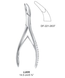 Luer Bone Rongeurs  Medium Curve, 14.5Cm (SS-221-2637)