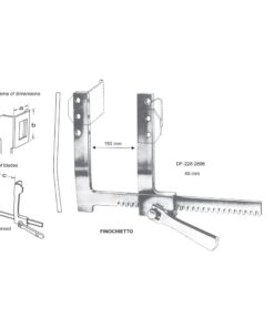 Finochietto Rib Spreaders, Width 40X100X250Mm  (SS-228-2696)