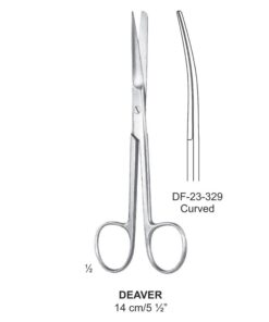 Deaver Operating Scissor, Cvd, Sh-Bl, 14Cm  (SS-23-329)