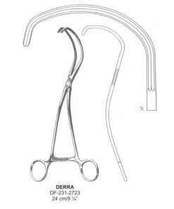 Derra Blood Vessel Clamps, 24Cm  (SS-231-2723)