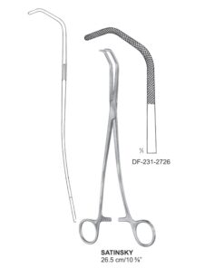 Satinsky Blood Vessel Clamps, Cvd Legs, 26.5Cm  (SS-231-2726)