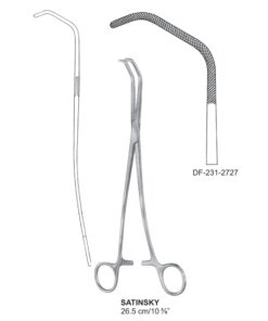 Satinsky Blood Vessel Clamps, Cvd Legs, 26.5Cm  (SS-231-2727)
