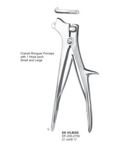 De Vilbiss Cranial Forceps, 21Cm  (SS-235-2755)