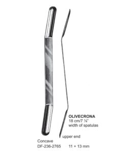 Olivecrona Brain Spatulas, 11+13Mm, Upper End, Concave, 18Cm (SS-236-2765)