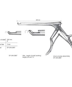 Colclough (Richter) Laminectomy Punches, Heavy Pattern, Working Length 20Cm, Cutting 40? Upward, Width Of Bite 3Mm (SS-245-2867)