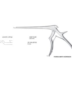 Ferris Smith Kerrison Laminectomy Punches 6Mm, Shaft Length 230Mm, Upward, Angled (SS-246-2875G)