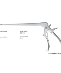 BLACK titanium carbide Ferris Smith Kerrison Laminectomy Punches 4mm, Shaft length 230mm, upward, Angled; OPEN UP (SS-247-1881D)