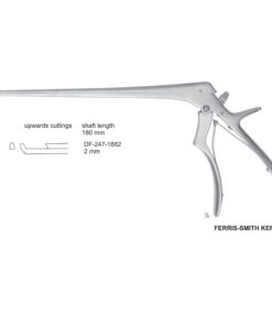Ferris Smith Kerrison Laminectomy Punches 2Mm, Shaft Length 180Mm, Upward, Angled; Open Up (SS-247-1882)