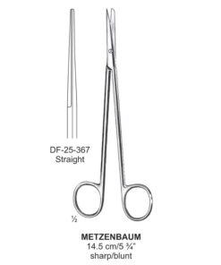 Metzenbaum Dissecting Scissor, Str, Sh-Bl, 14.5Cm  (SS-25-367)