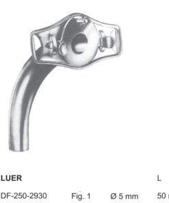 Luer Tracheal Tubes Fig.1, Ø 5Mm, Length 50Mm (SS-250-2930)