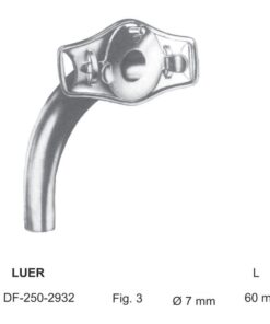 Luer Tracheal Tubes Fig.3, Ø 7Mm, Length 60Mm (SS-250-2932)