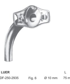 Luer Tracheal Tubes Fig.6, Ø 10Mm, Length 75Mm (SS-250-2935)
