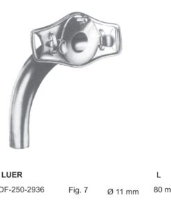 Luer Tracheal Tubes Fig.7, Ø 11Mm, Length 80Mm (SS-250-2936)