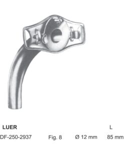 Luer Tracheal Tubes Fig.8, Ø 12Mm, Length 85Mm (SS-250-2937)