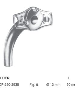 Luer Tracheal Tubes Fig.9, Ø 13Mm, Length 90Mm (SS-250-2938)