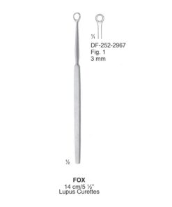Fox Lupus Curette Ø3Mm Fig.1, 14Cm  (SS-252-2967)