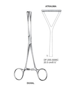 Duval Atrauma   Forcep 20.5Cm, Wide (SS-255-3006C)