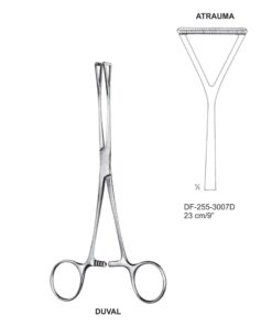 Duval Atrauma   Forcep 23Cm, Wide (SS-255-3007D)