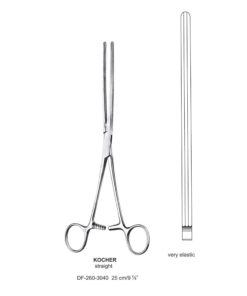 Kocher Intestinal Clamp Forceps, Str. 25Cm , Elastic (SS-260-3040)
