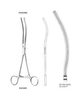 Kocher Atrauma Interstinal Clamps 25Cm, Curved (SS-260-3043A)