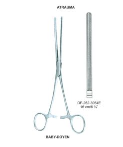 Baby-Doyen Atrauma Intestinal And Stomach Clamps 16Cm, Straight (SS-262-3054E)
