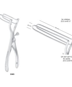 Sims Rectal Specula For Adults 24.5 Cm , 140 X 20Mm (SS-267-3071D)