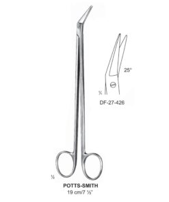 Potts-Smith Vascular Scissor, Angled At 25º, 19Cm  (SS-27-426)