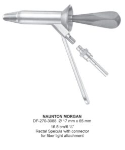Naunton Morgan Rectal Specula 17 X 65Mm, 16.5Cm, With Fiber Light Connector (SS-270-3088)