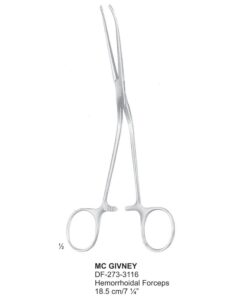 Mc Givney Hemorrhodial Forceps, 18.5Cm (SS-273-3116)