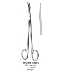 Toennis-Adson Vascular Scissor, Str, 17.5Cm  (SS-28-434A)